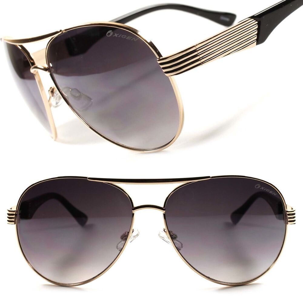 Trendy Vintage Retro Cool Mens Womens Air Force Style Gold Frame Sunglasses D65
